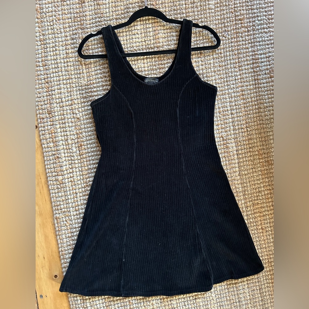 Banana Republic Corduroy Dress in Black LBD